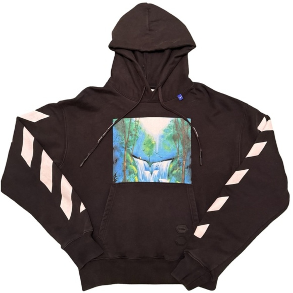 Off White Hoodie Diagonal Waterfall